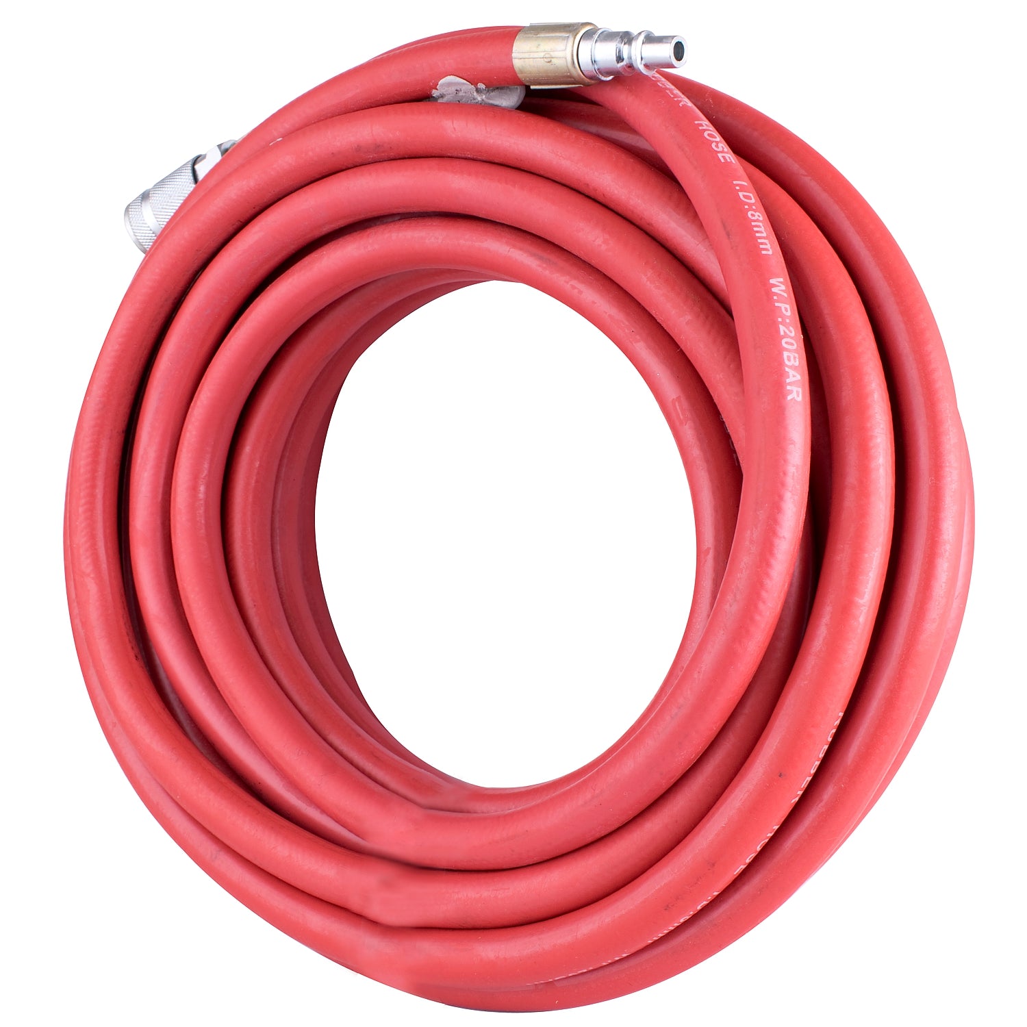 Rubber Hose Kit 8 Mmx10 M Red W/Aro Coupler