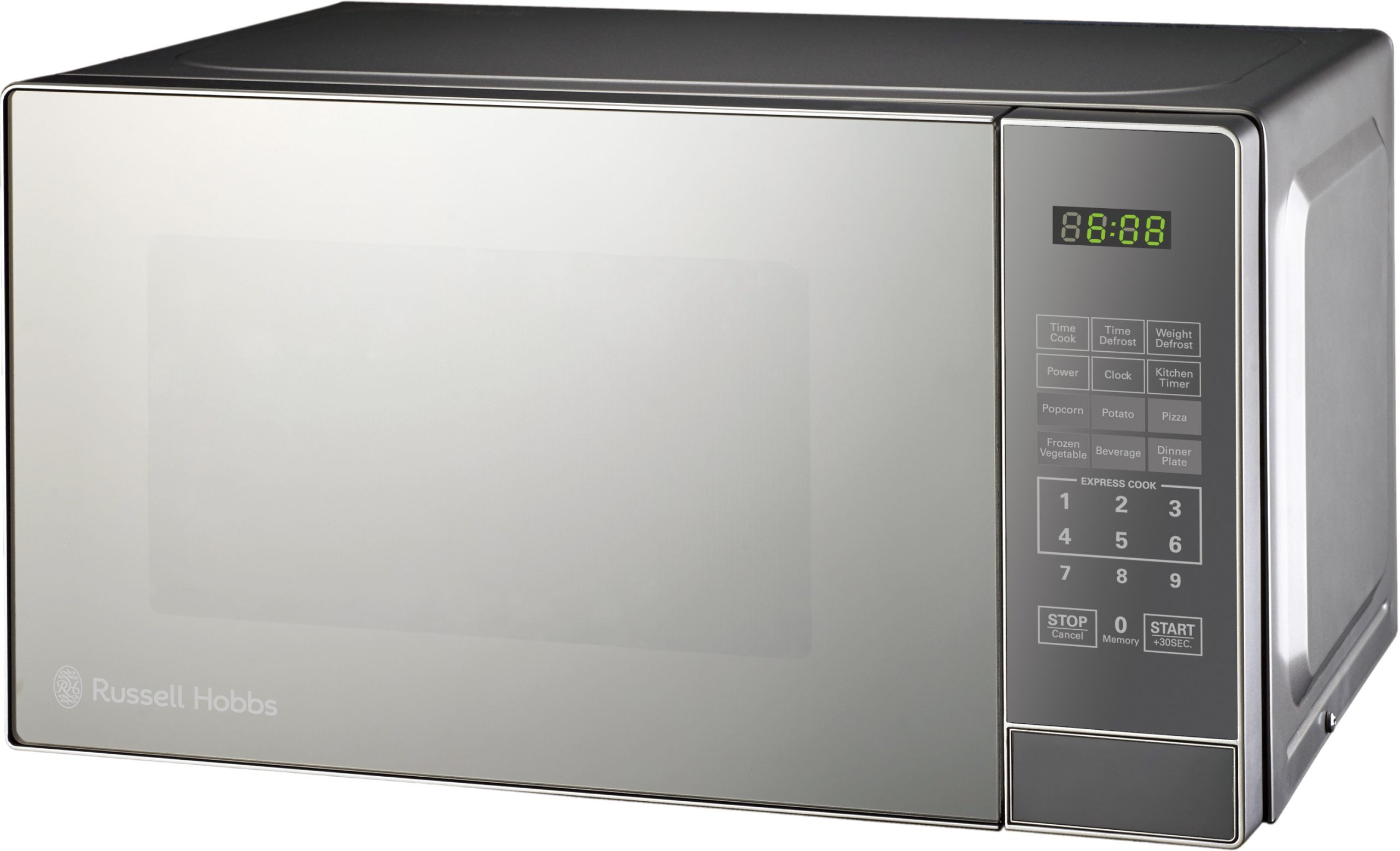 Rhem21L Russell Hobbs 20L Electronic Microwave Silver Mirror Finish