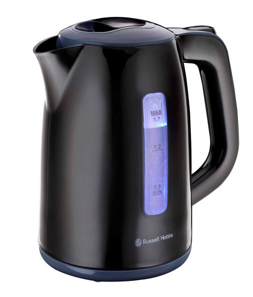 Rhpk02 Russell Hobbs Black 360 Plastic Cordless Kettle