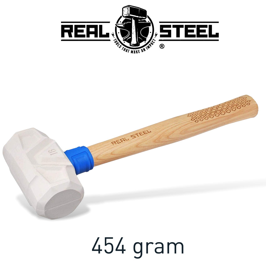 Hammer Mallet White 450 G 16 Oz Hick. Wood Handle