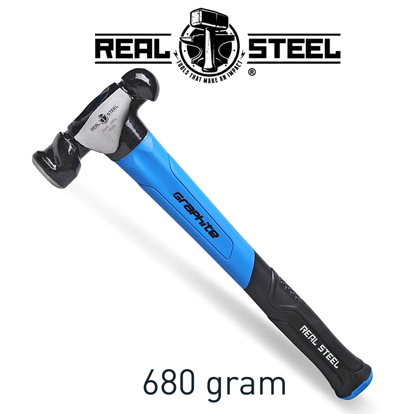 Hammer Ball Pein 700 G 24 Oz Graph. Handle Real Steel