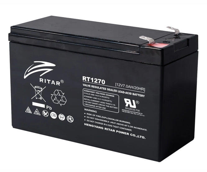 Battery Sla/Agm 12 V 7 Ah 151x65x94 Term=4.75m Rt1270 F1