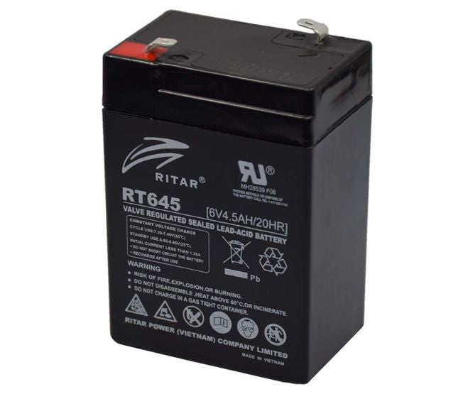 Battery Sla 6 V 4.5 Ahr 70x47x101mm Rt645