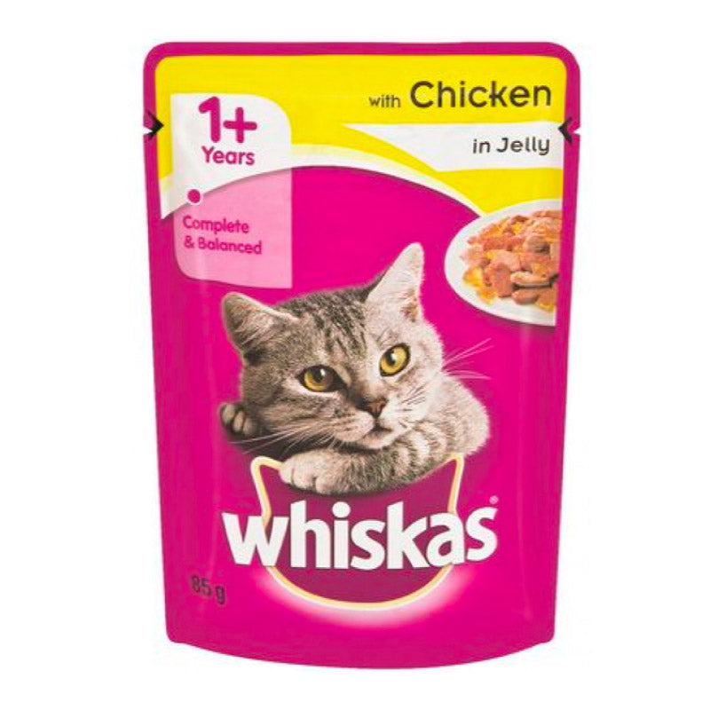 Whiskas Cat Food Pouch Chicken In Jelly 85 G