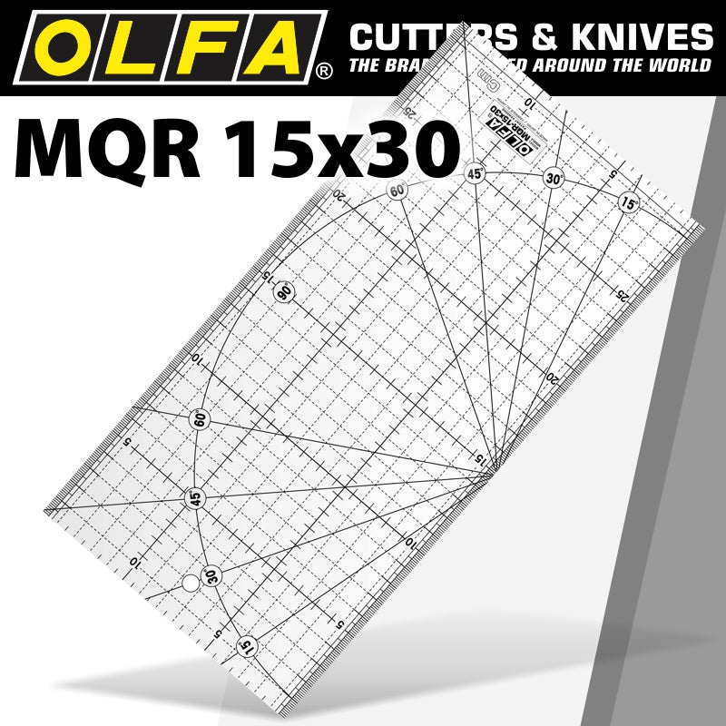 Metric Quilt Ruler 15 Cm X 30 Cm Metric Grid