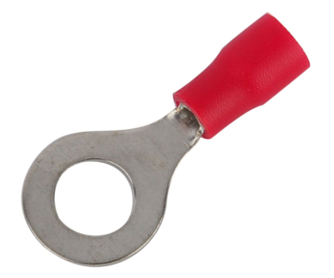 Terminal Pre Insulated Ring Lug Red R=6.4mm Debulk Rv1.25 6 S