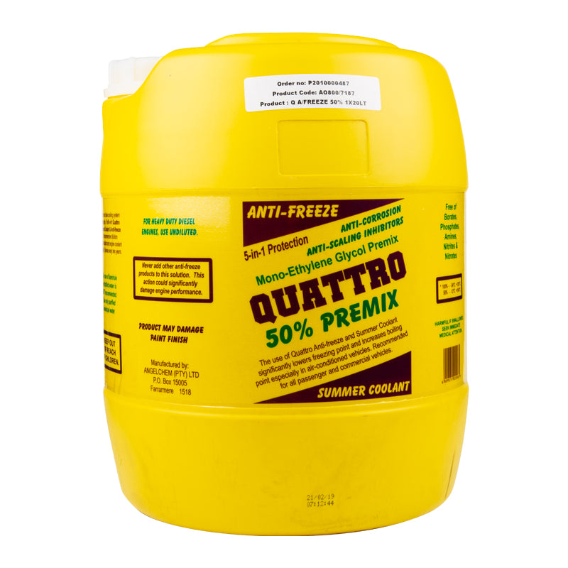 Quattro Anti Freeze Summer Coolant 20 L