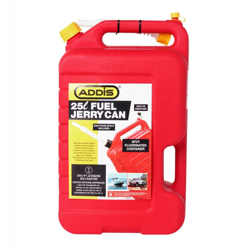 Addis Jerry Can Plastic Petrol 25 L Lrg