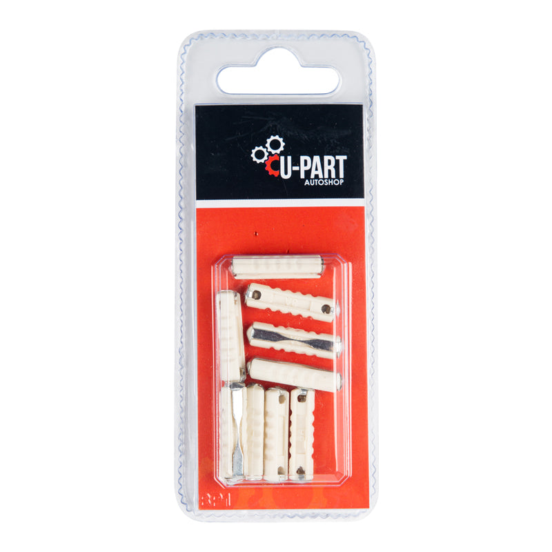 U Part Ceramic Fuse 8 Amp X10