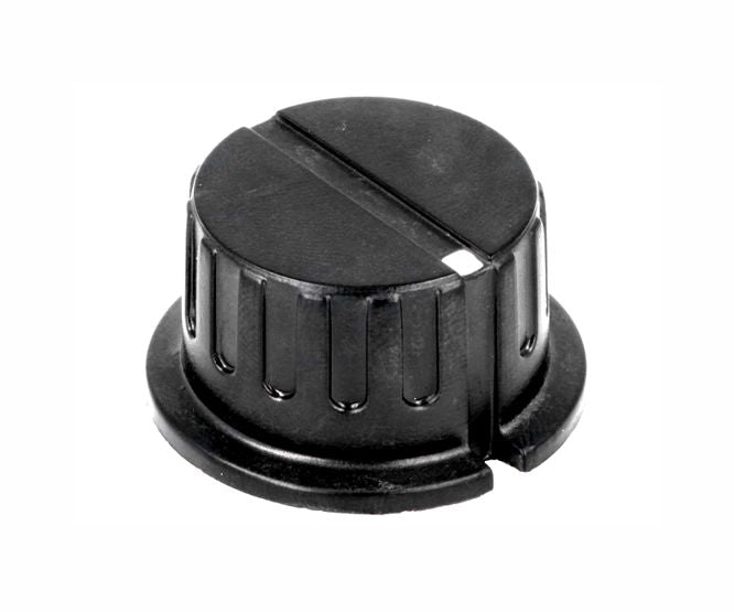 Plastic Knob Black Scr Dot 35x18x6.4 S8876