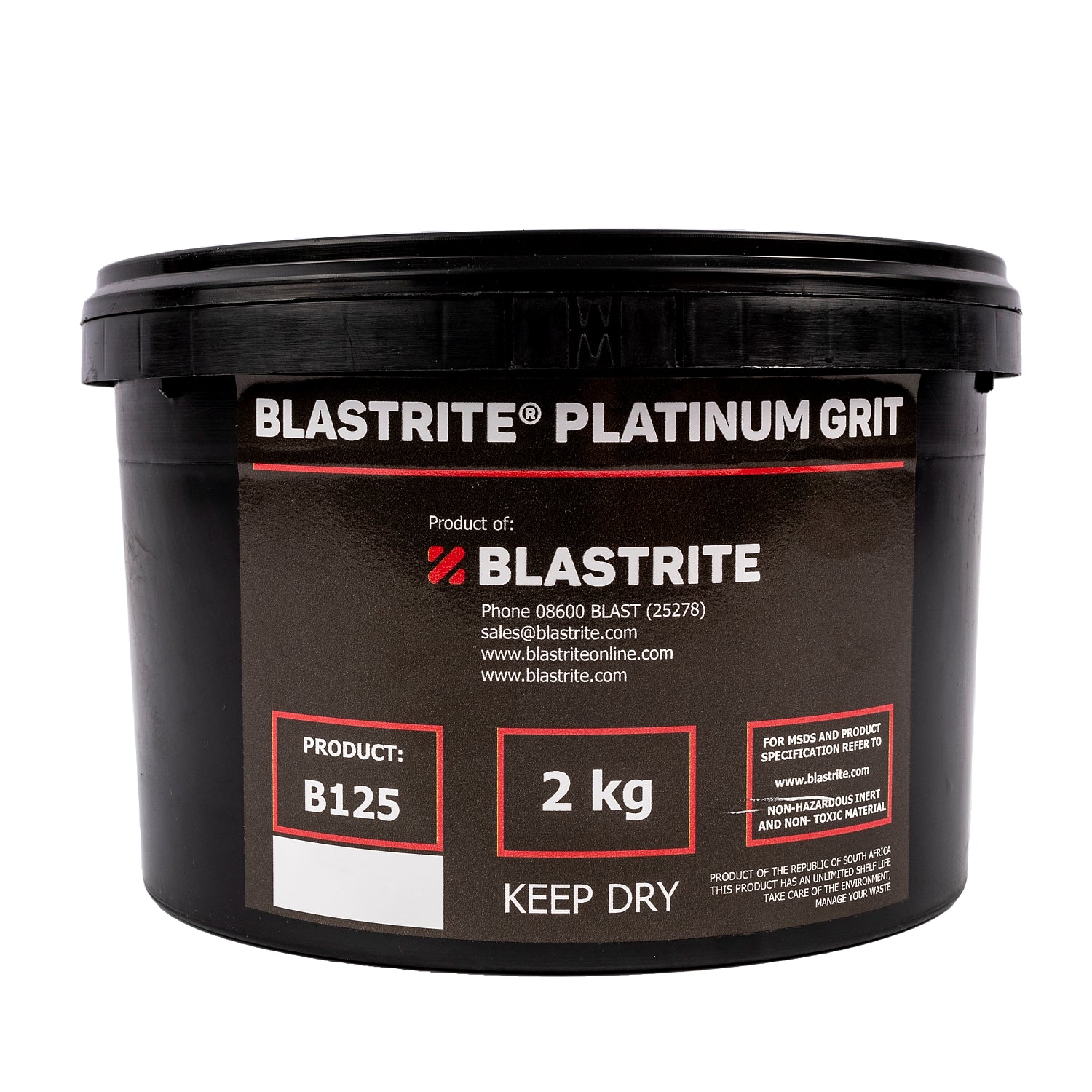 Sand Blast Sand B125 Coarse & Gen.Purpose 2 Kg Tub