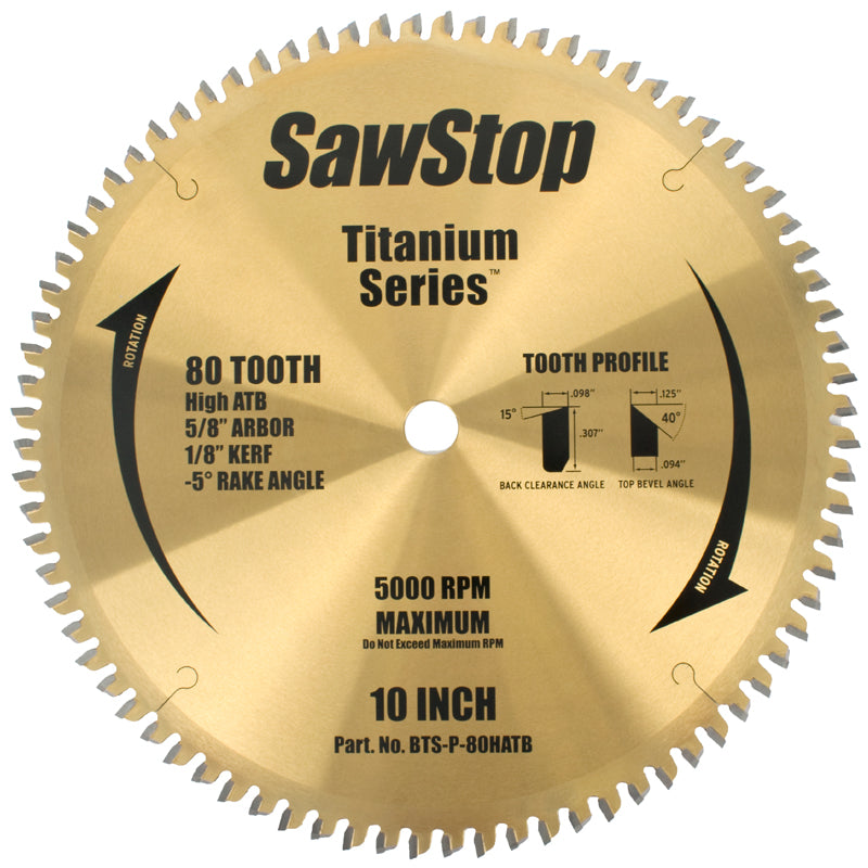 Tct Saw Blade 250 Mm X 80 T X 16 Mm Cross Cut Titanium Series