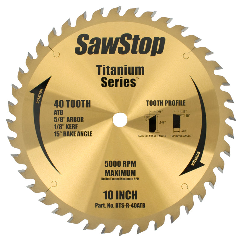 Tct Saw Blade 250 Mm X 40 T X 16 Mm Comb. Titanium Series