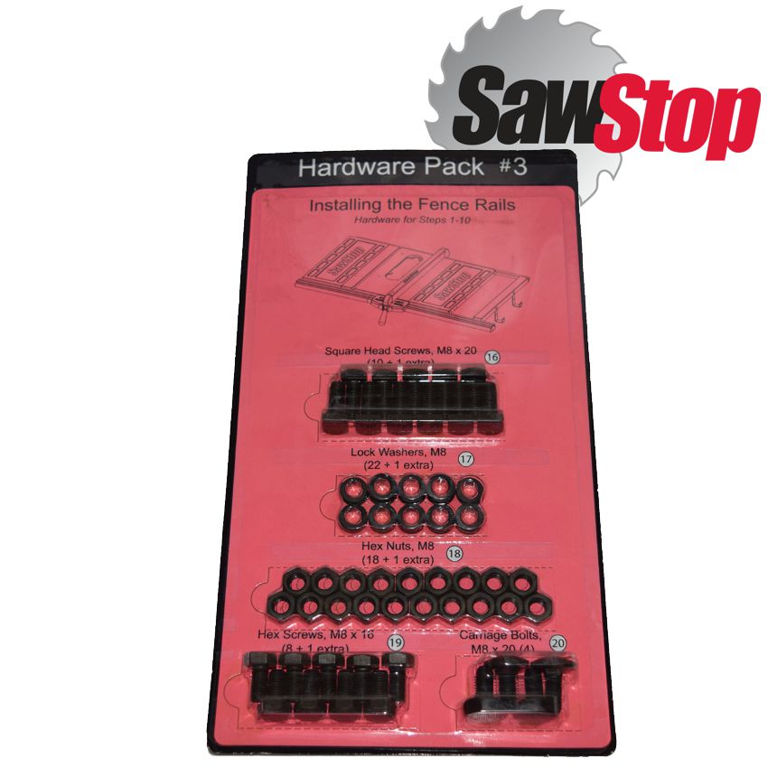 Sawstop Hardware Pack No.3