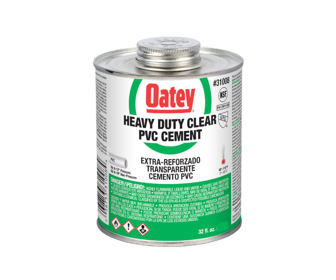 Pvc Cement Heavy Duty Clear Oatey 118 Ml Sb 30850