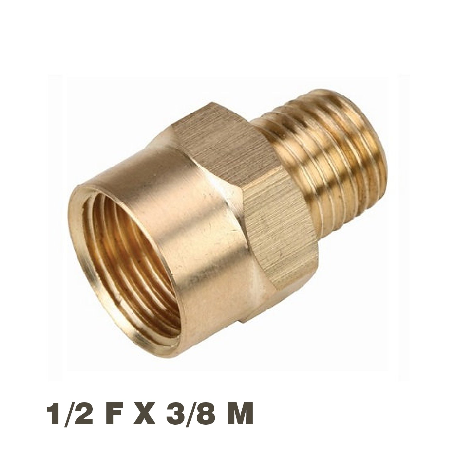 Reducer Brass 3/8 X1/2 M/F