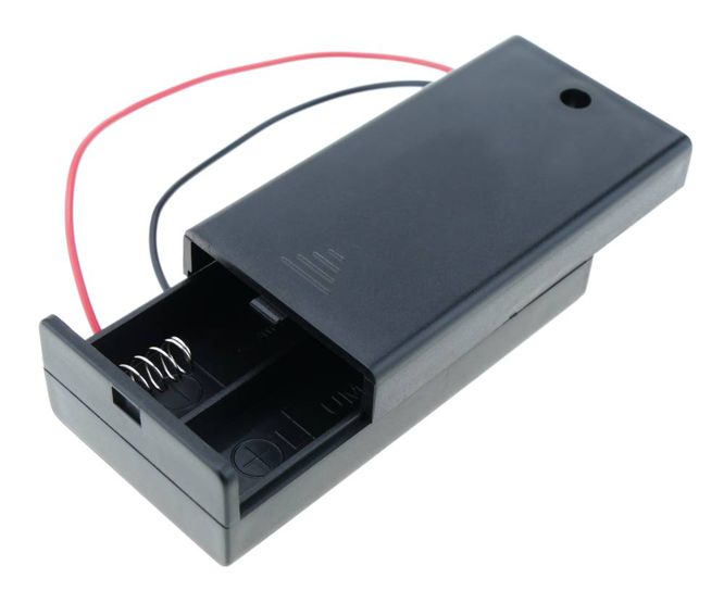 Holder For 2x Aa P/Light Batteries With Cover Sbh 321 A 2 A