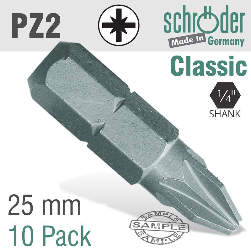 Pozi.No.2 X25 Mm Classic Bit 10 C