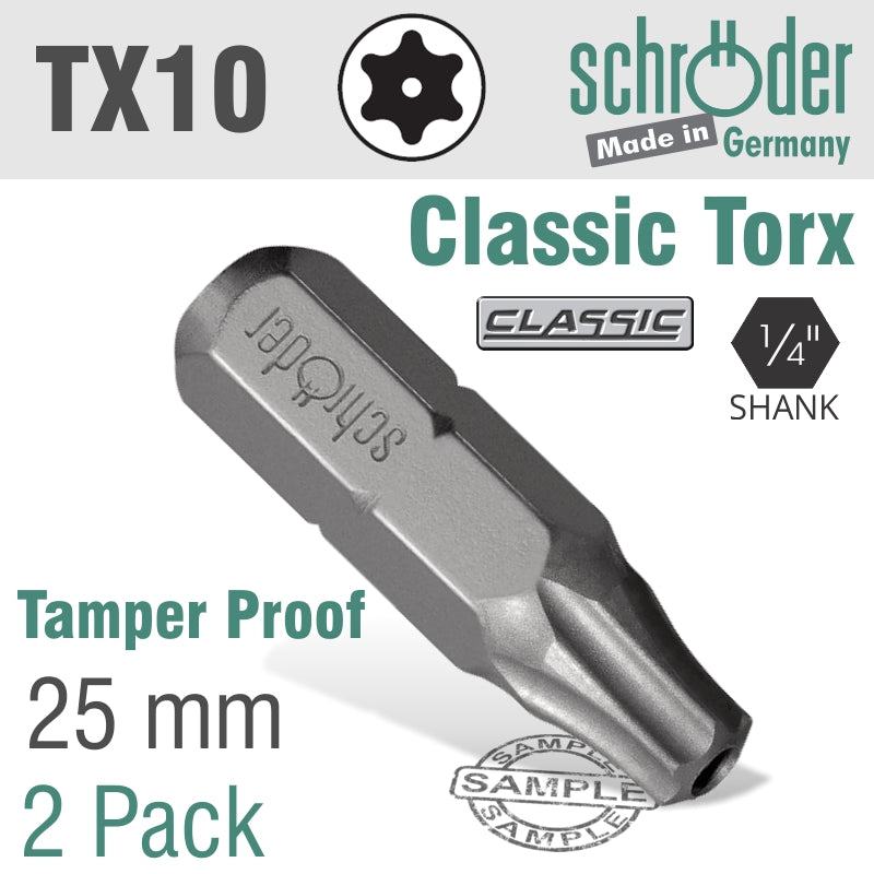 Torx Tamper Resist T10 H 25 2 Cd