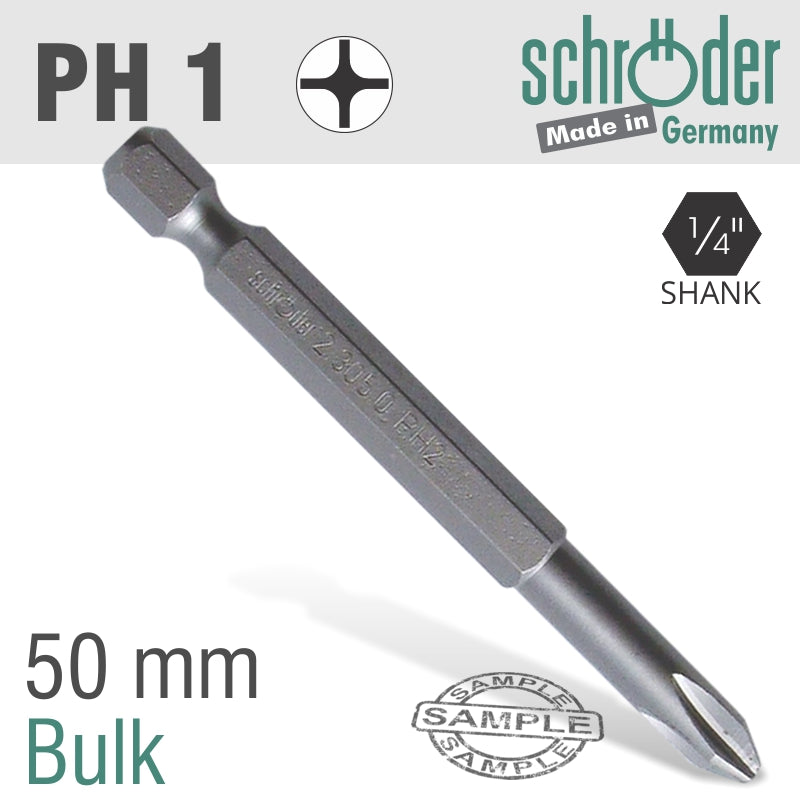 Phillips No.1 X 50 Mm Classic Power Bit