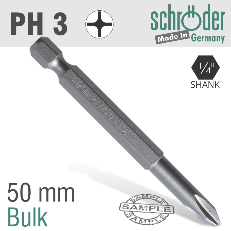 Phillips No.3 X 50 Mm Classic Power Bit