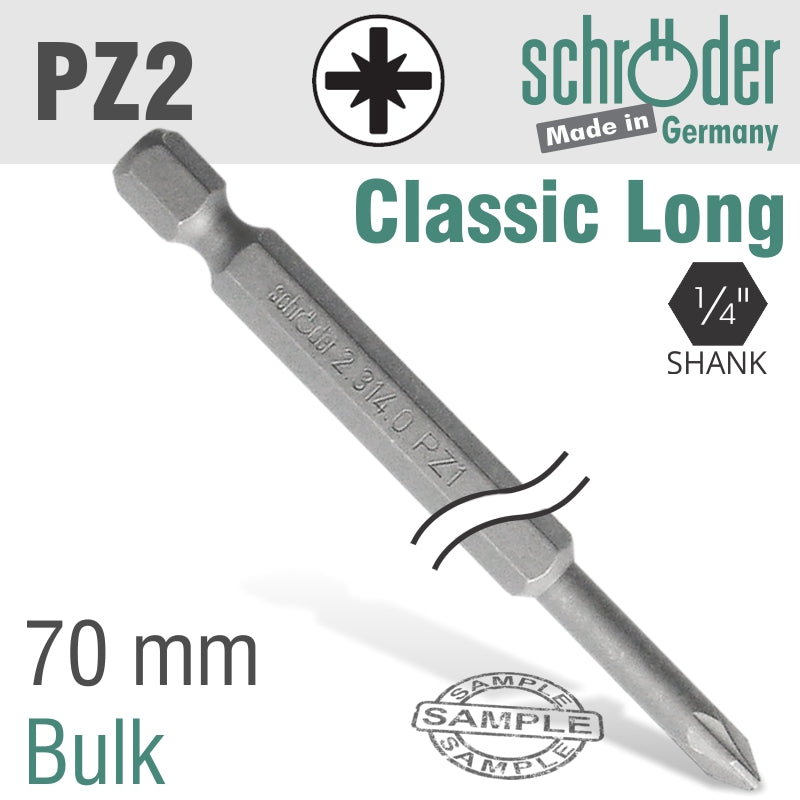 Pozi.No.2 70 Mm Power Bit Bulk