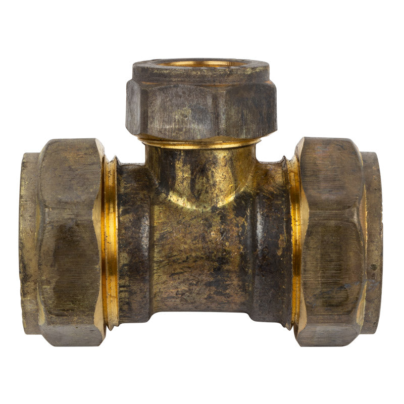 Compression Brass Tee Cxcxc 22 X22 X15 Mm Sabs