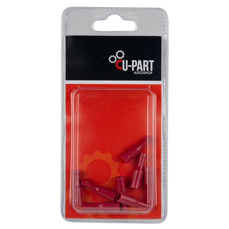 U Part Terminal Red Female Bullet 0.5 1.5 Mm 4 Mm L