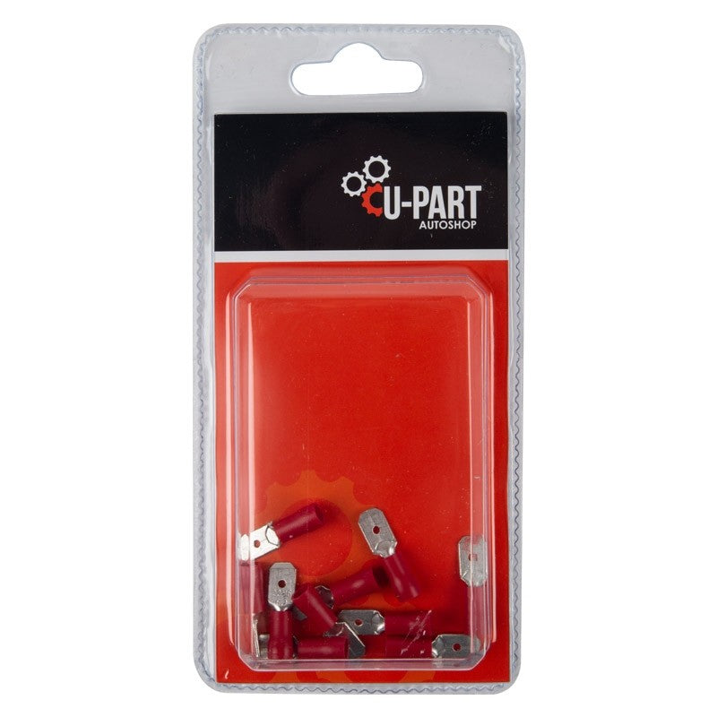 U Part Terminal Male Tab Red 0.5 1.5 Mm 6.3 Mm Lt150