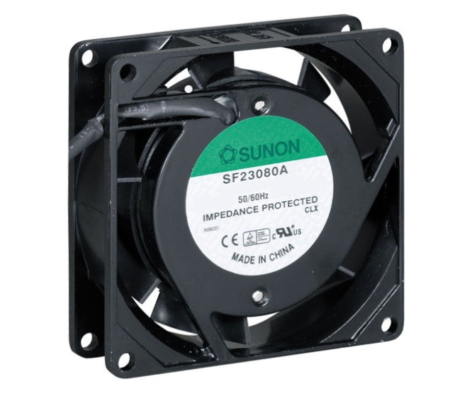 220 V Axial Fan 80sqx38mm Slv 23 Cfm Lead Sf23080 A 2083 Hsl.Gn