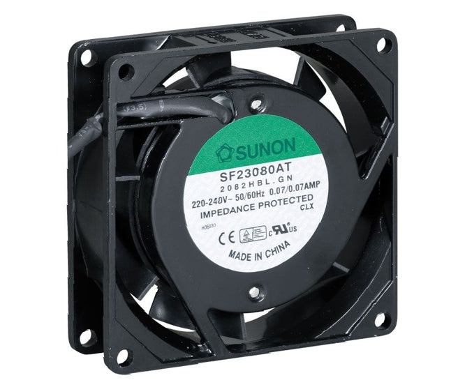 220 V Axial Fan 80sqx25mm Bal 20 Cfm Lead Sf23080 At 2082 Hbl