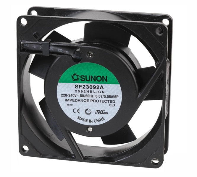 220 V Axial Fan 92sqx25mm Bal 33 Cfm Lead Sf23092 A 2092 Hbl.Gn