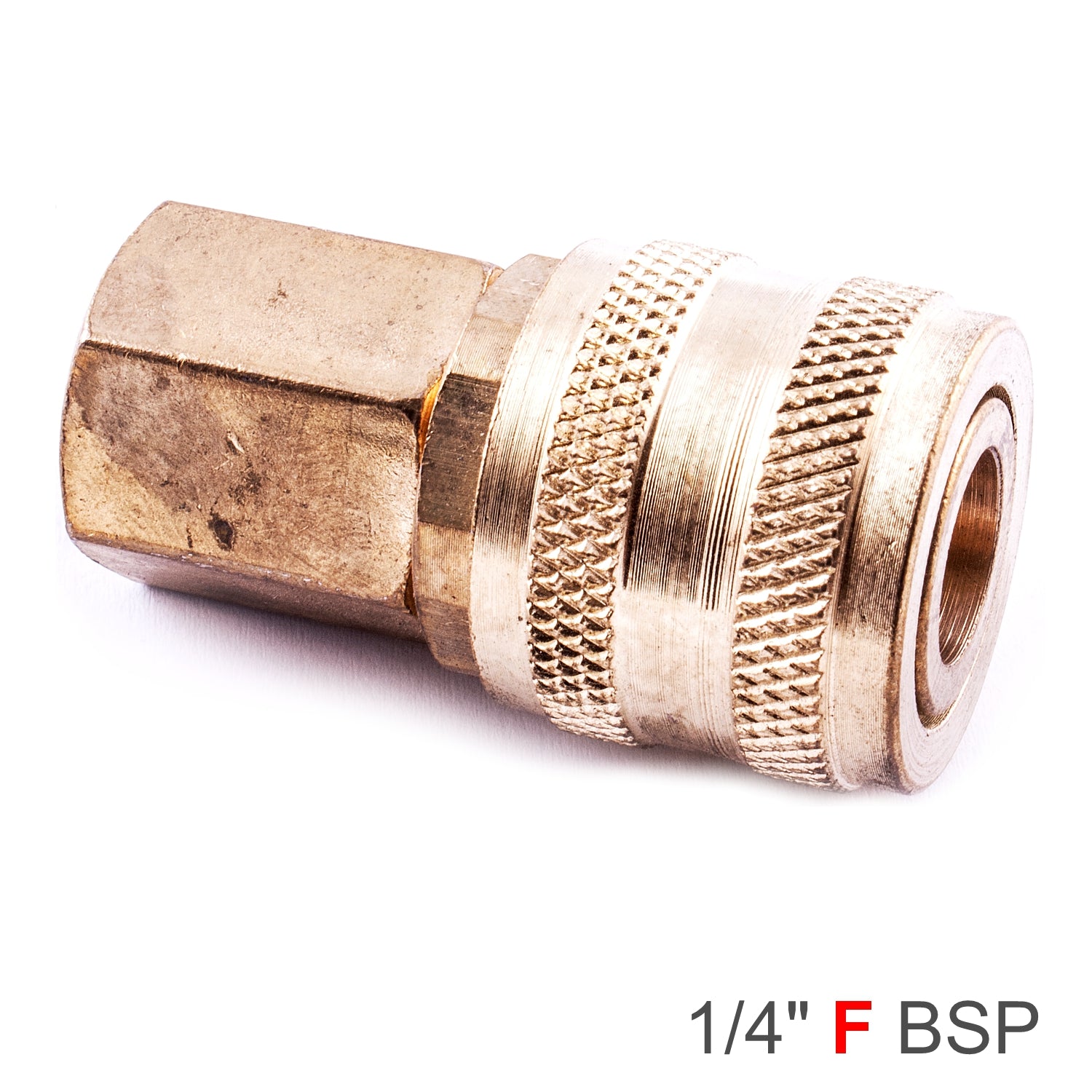 Quick Coupler Aro Style Brass N/Plated 1/4' Female