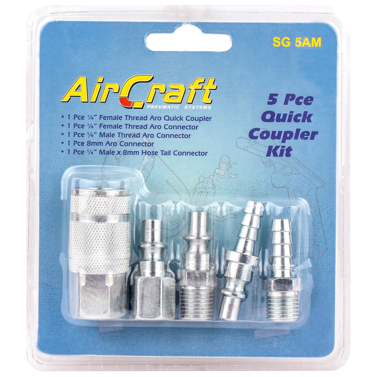 Quick Coupler 5 Piece Set (Aro Quick Coupler)