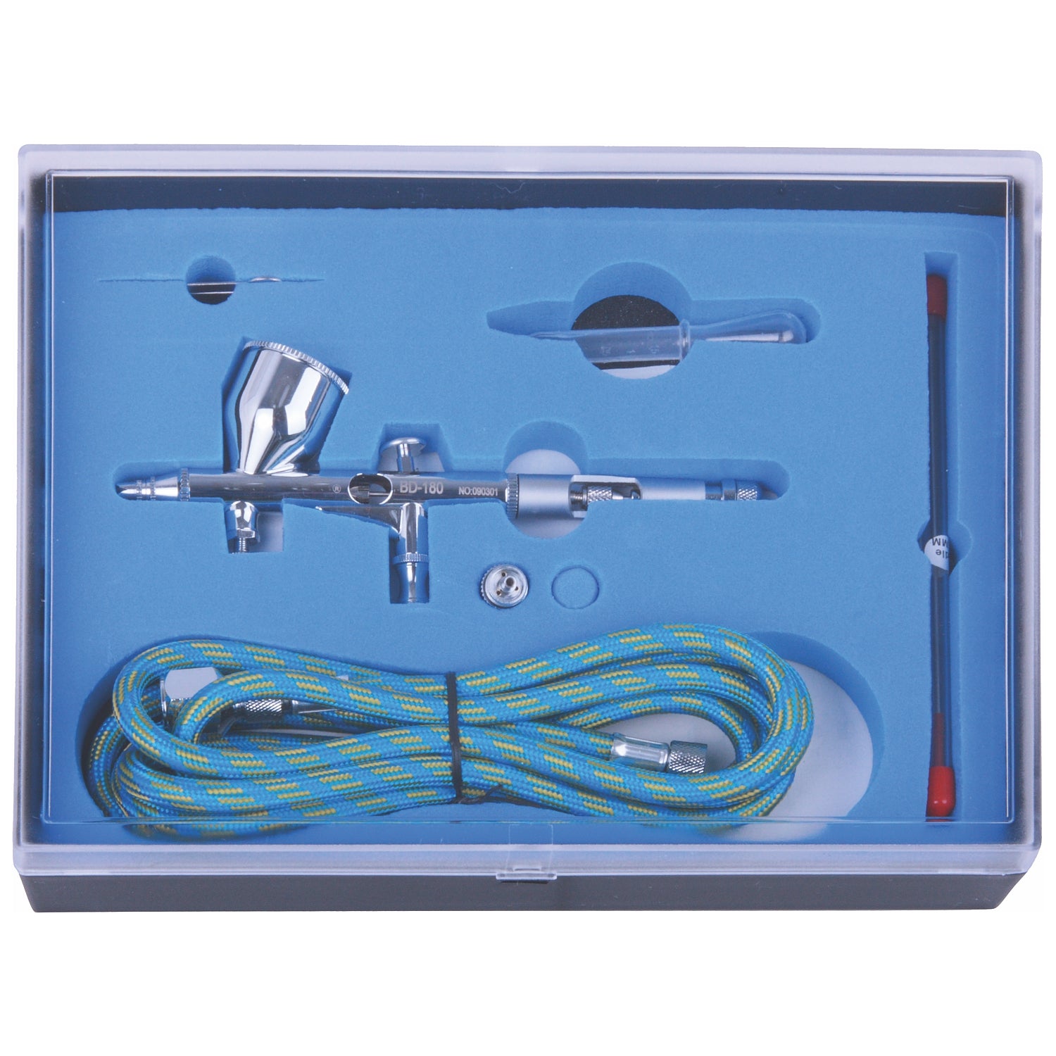 Air Brush Kit 0.25 0.3 Mm Nozzles With 1.8 M Airhose