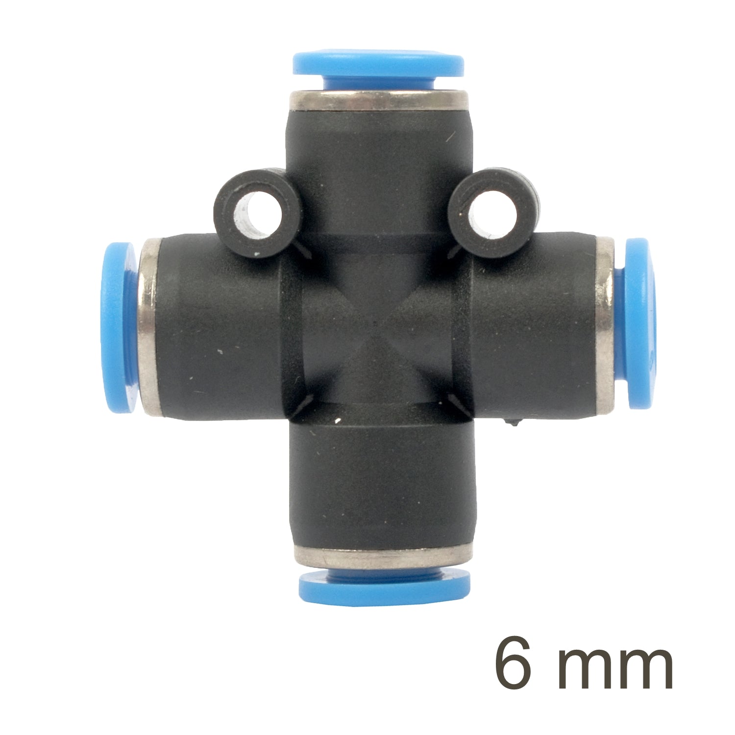 Pu Hose Fitting 4 Way Connector 6 Mm