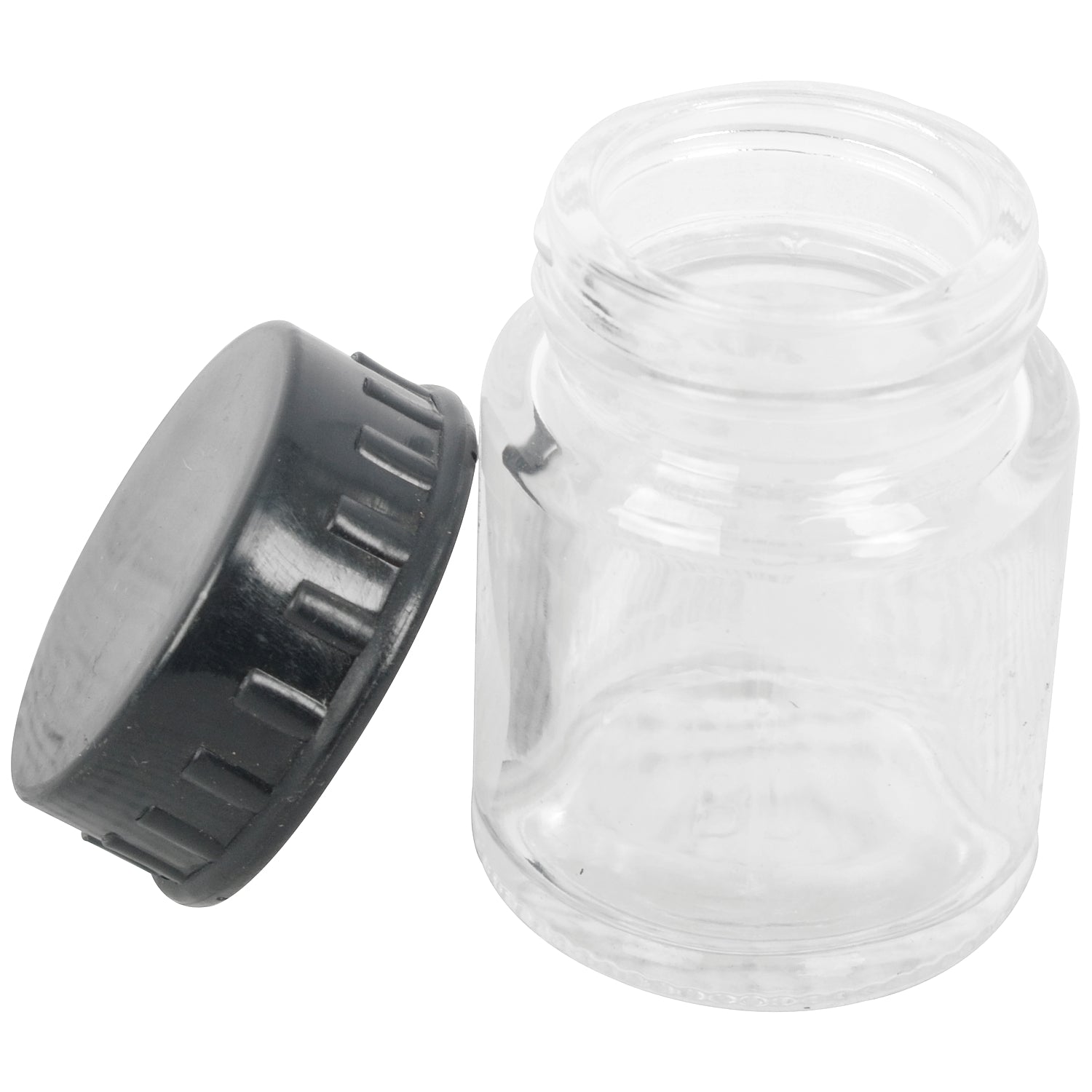 Glass Jar 22 Cc For Airbrush No Spout