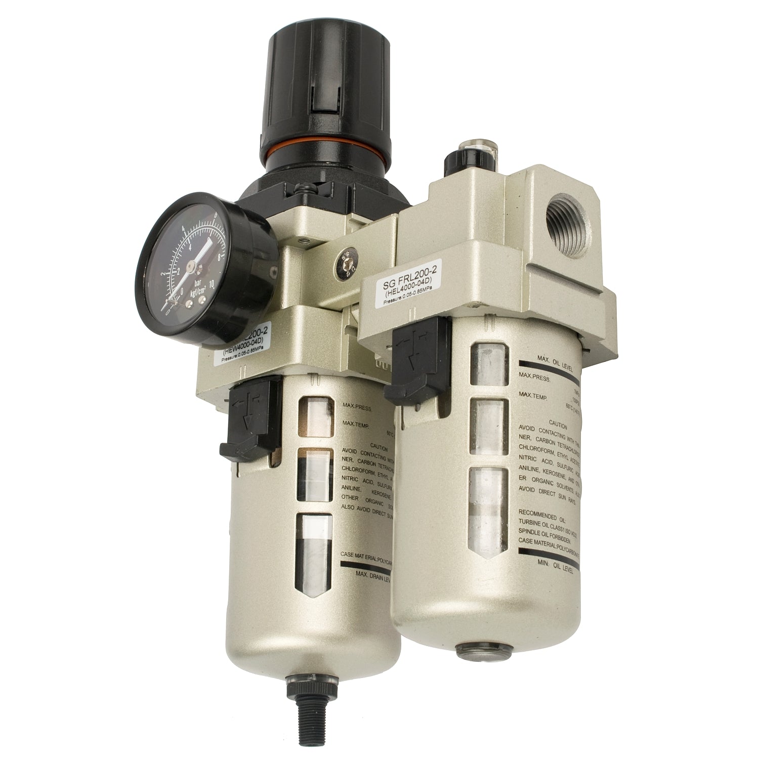 Filter / Regulator / Lubricator 1/2' With Auto Drain (Hec4010 04 D)