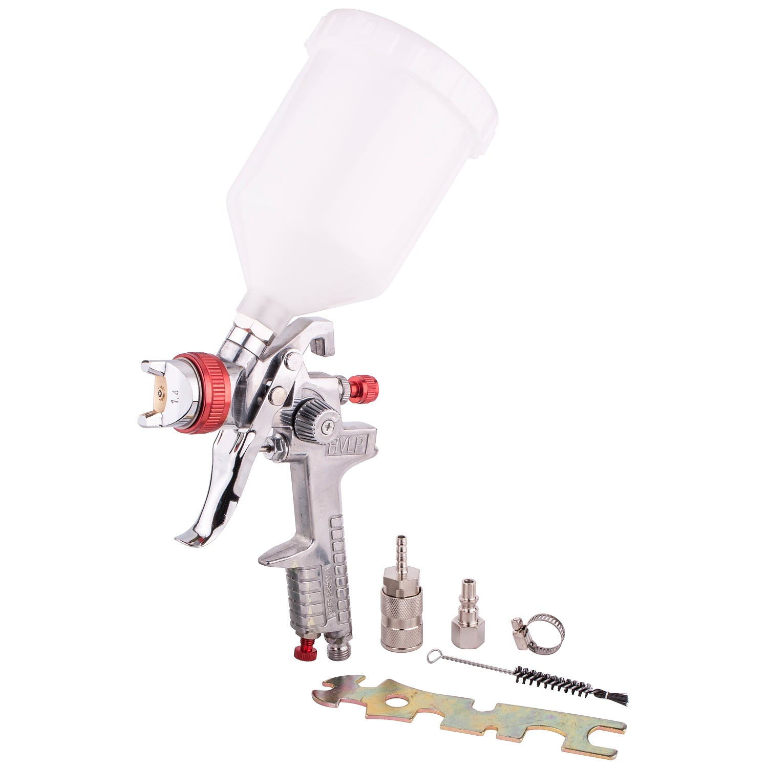 Spray Gun Hvlp 1.4 Mm Nozzle With Female Connector & Universal Coupler