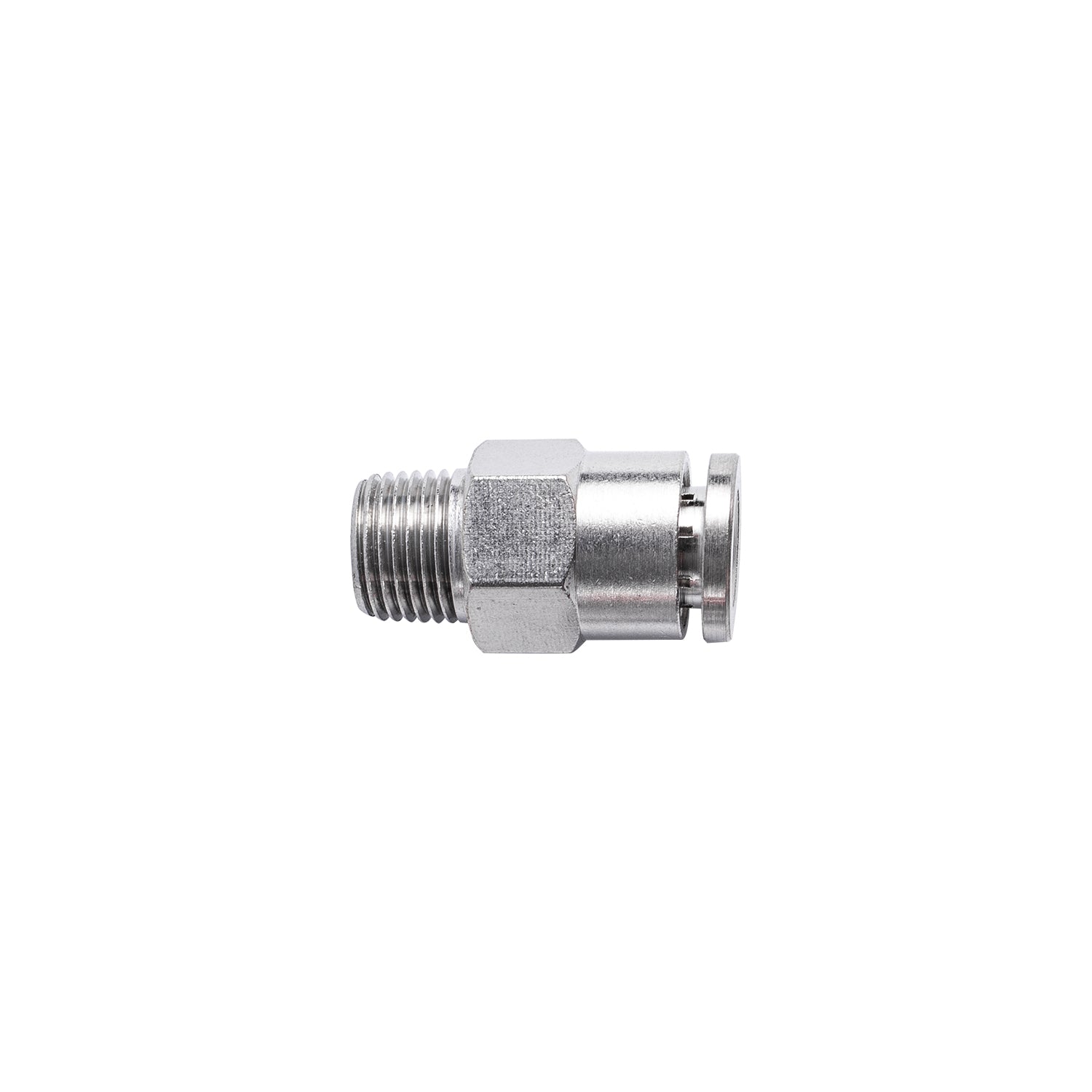 Metal Pu Fitting Straight 6 Mm X 1/8' M