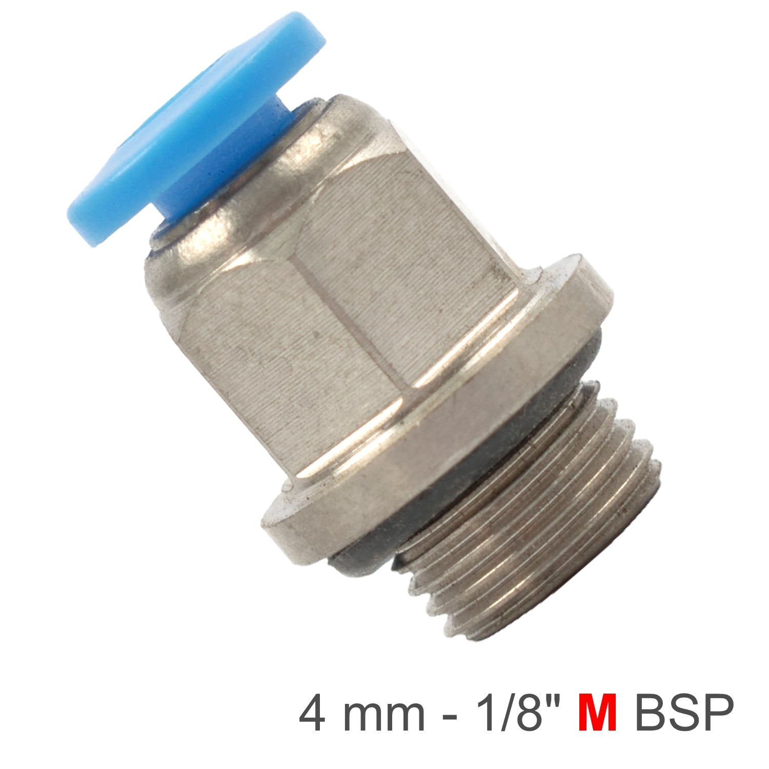 Pu Fitting Str. Stud W/O Ring 4 Mm 1/8' M