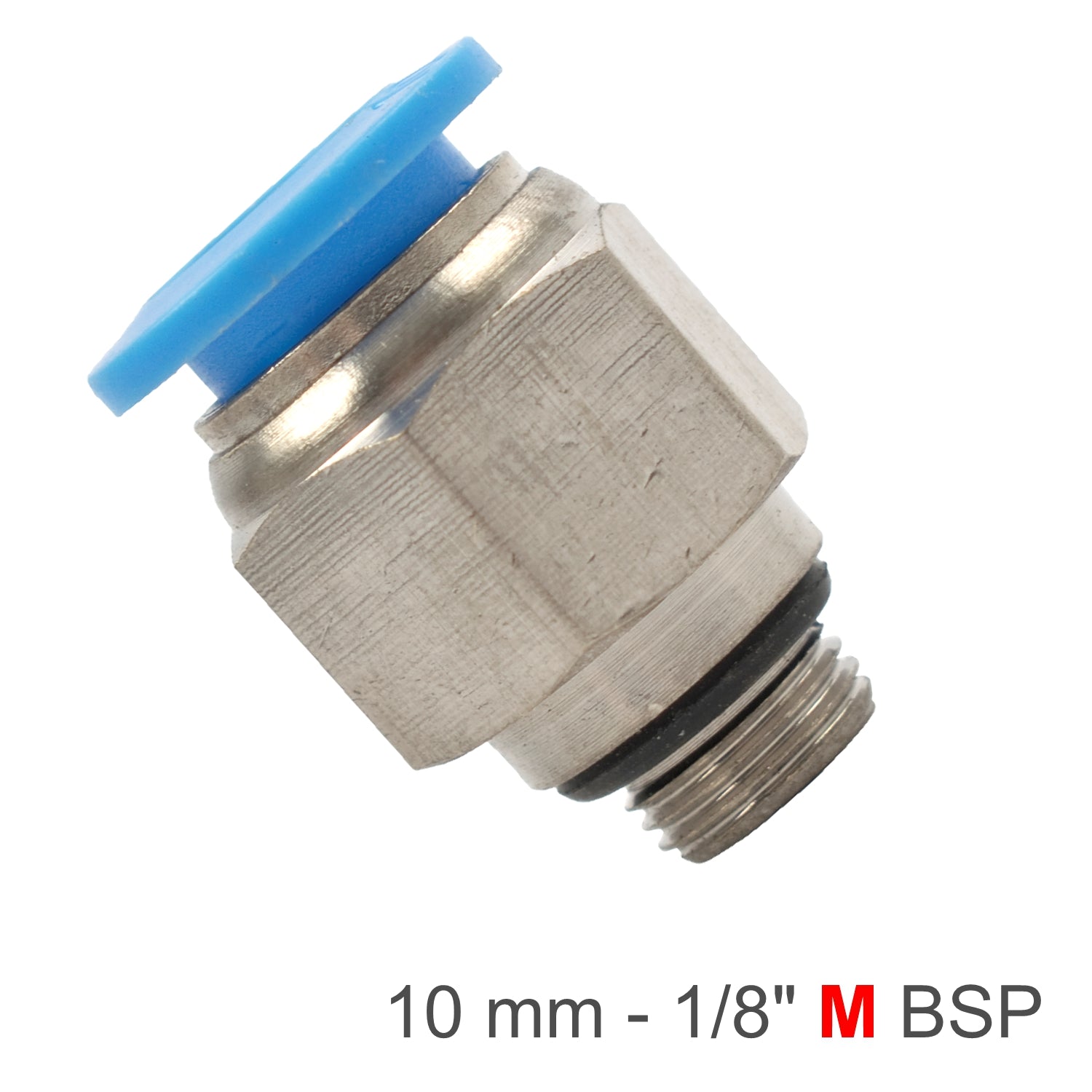 Pu Fitting Str. Stud W/O Ring 10 Mm 1/8' M