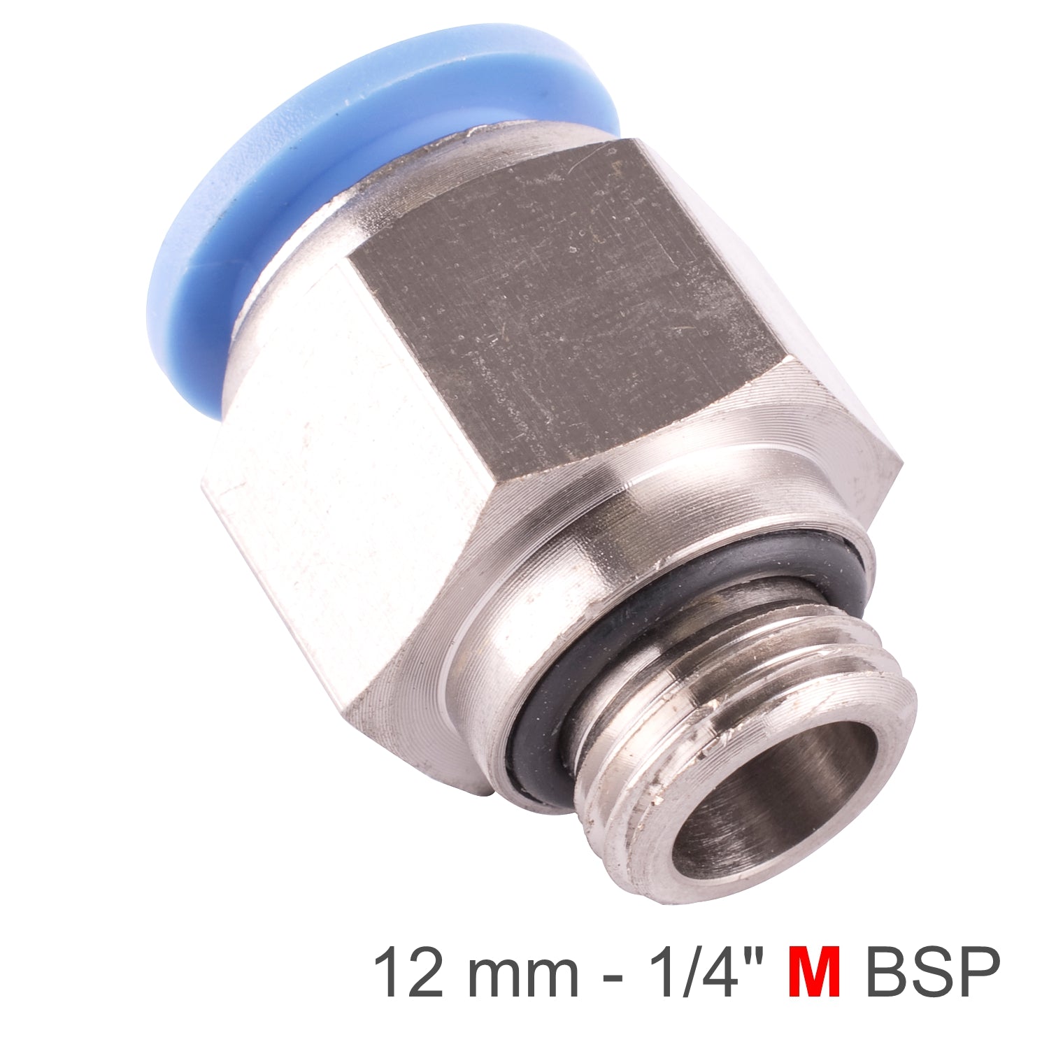 Pu Fitting Str. Stud W/O Ring 12 Mm 1/4' M