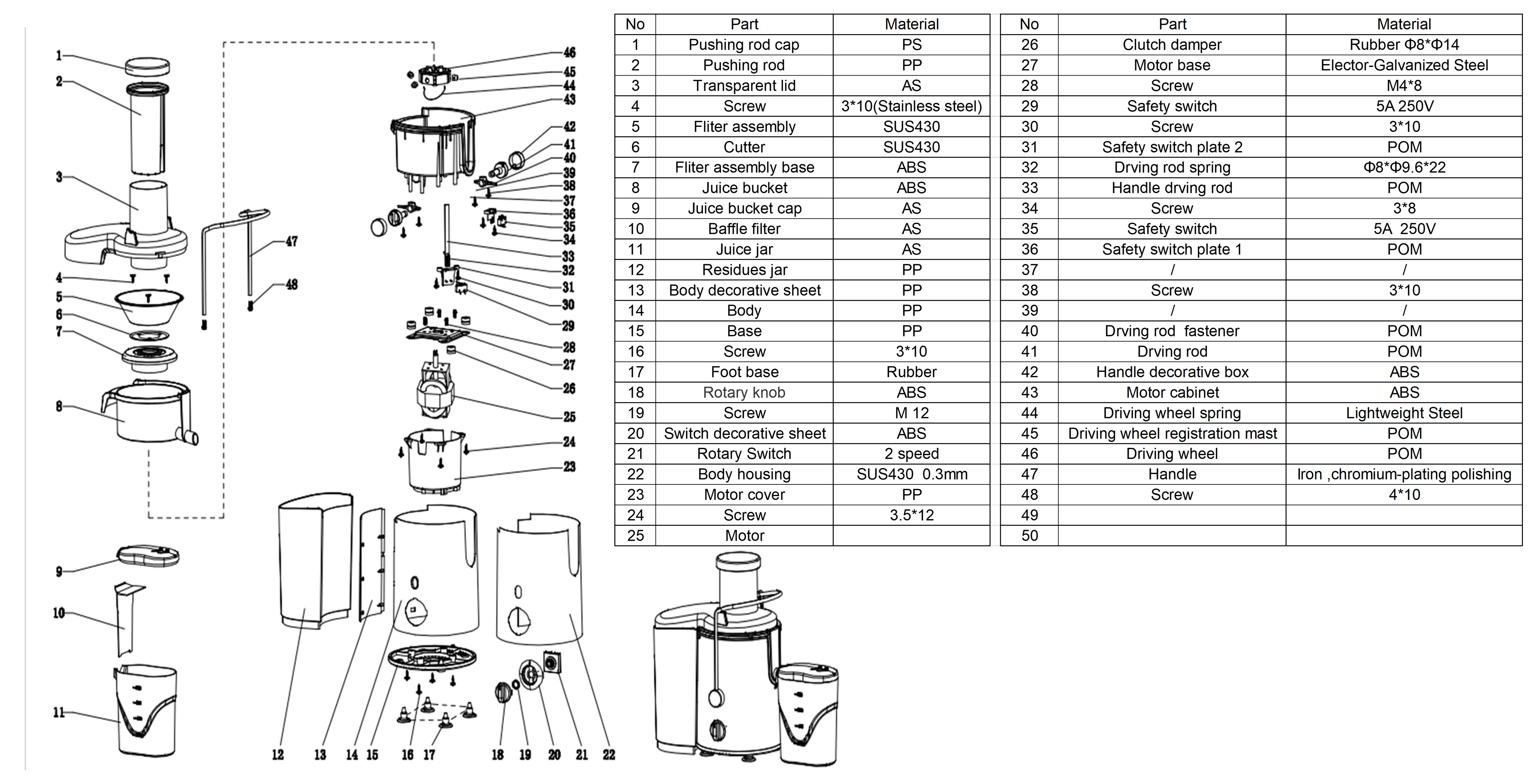 SJM40-Exploded-Parts-Diagram