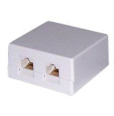 Wall Mount Dual Rj45 Cwhite Network Box Cat6 6 Bx U2 Xa6