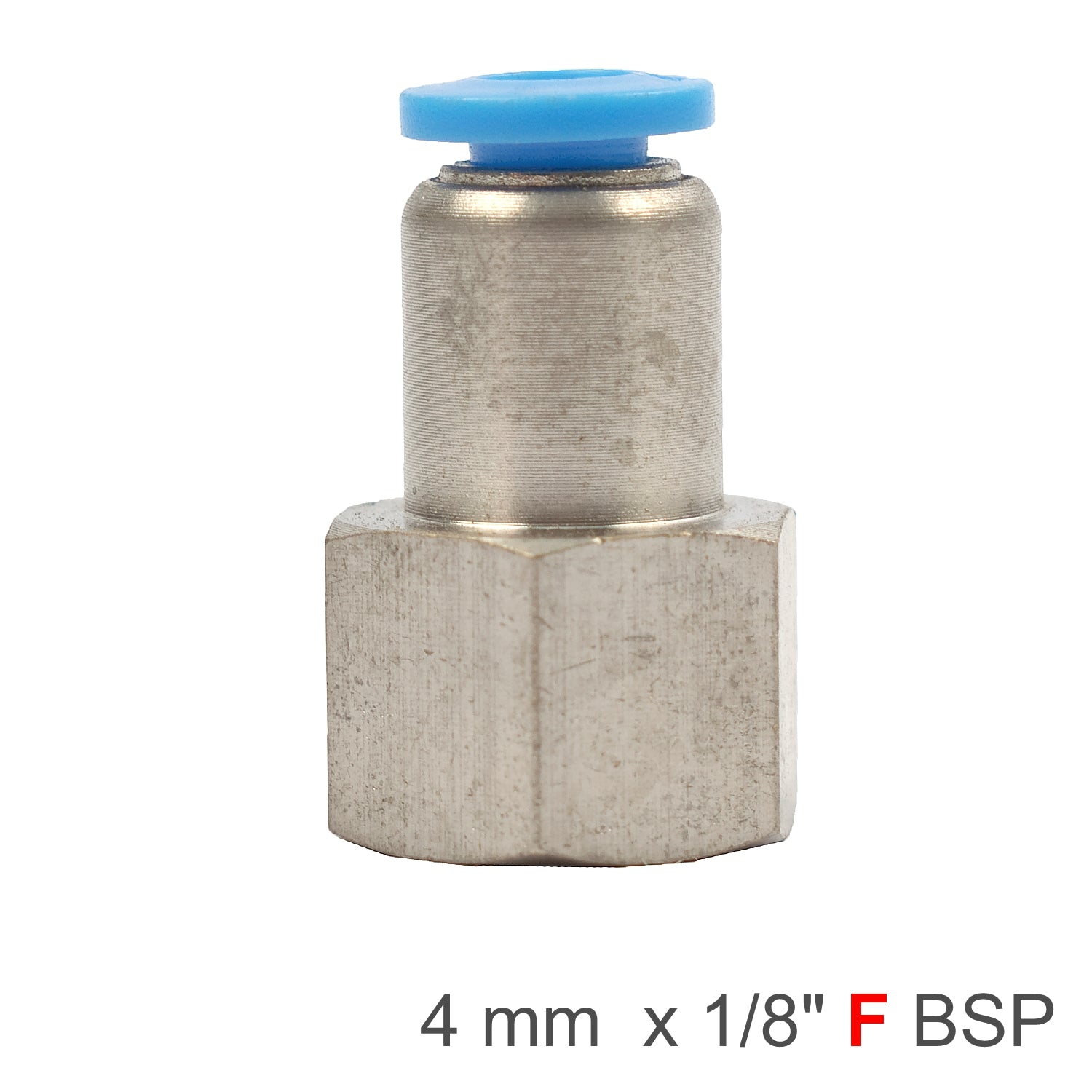 Pu Hose Fitting Straight Stud 4 Mm 1/8 F