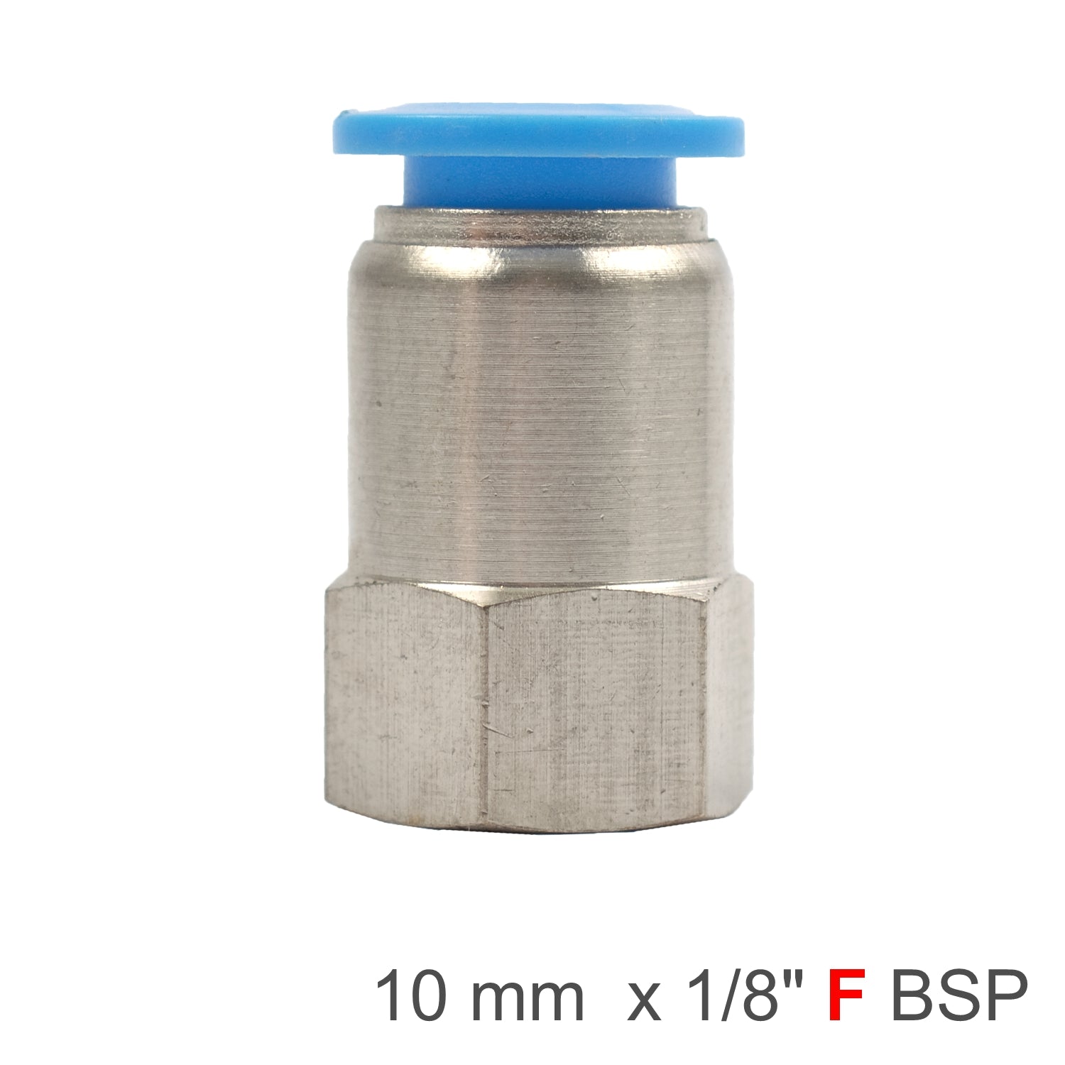 Pu Hose Fitting Straight Stud 10 Mm 1/8 F