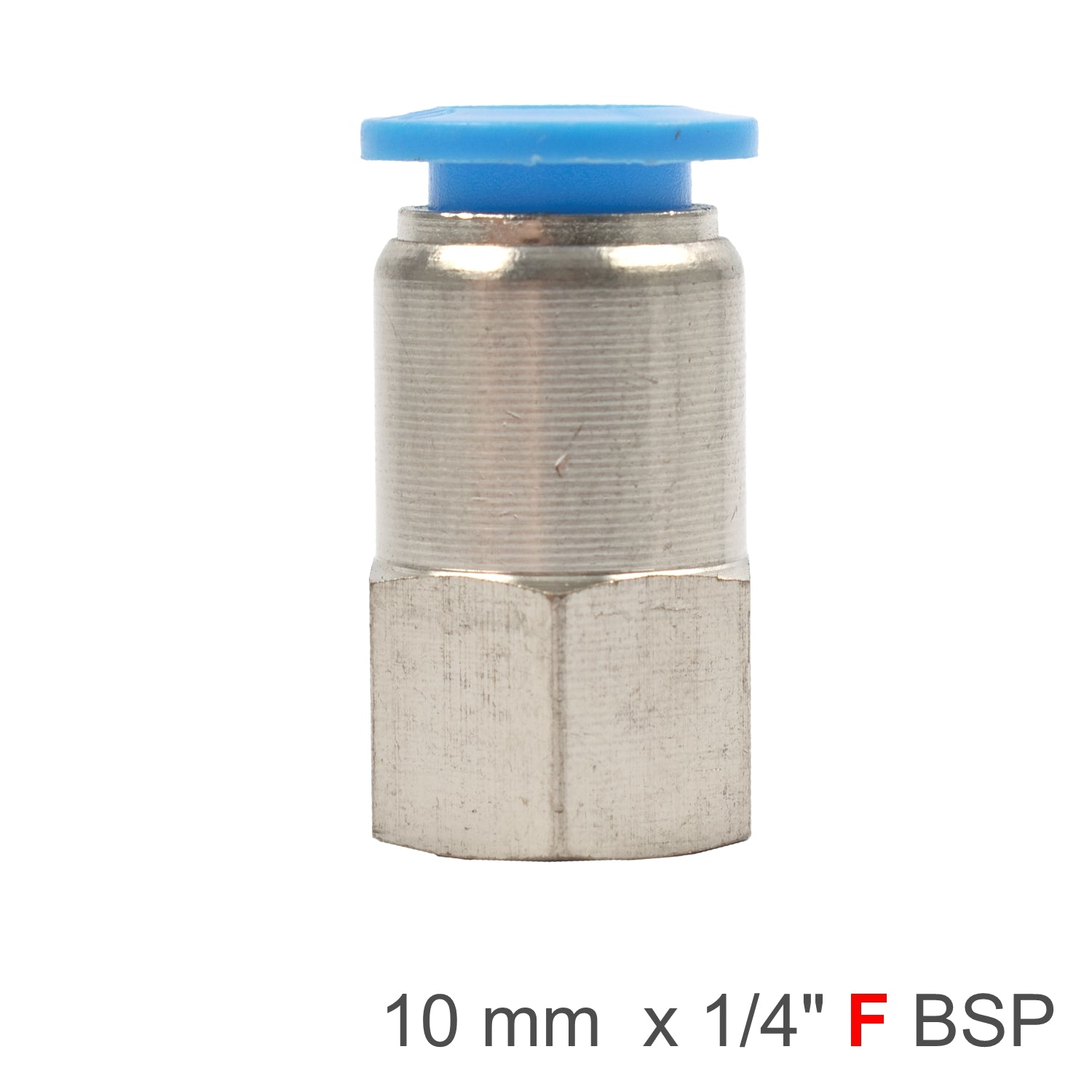 Pu Hose Fitting Straight Stud 10 Mm 1/4 F