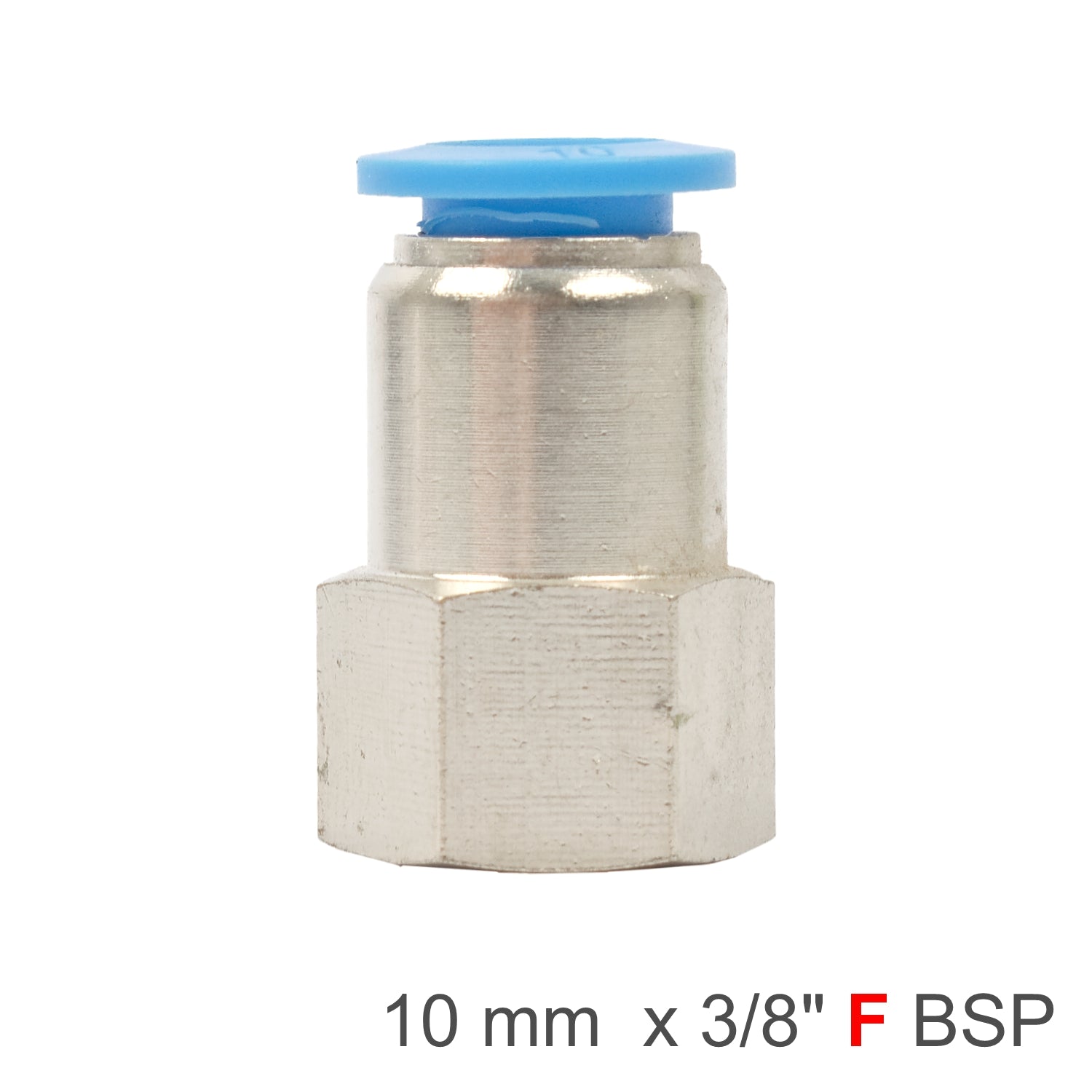 Pu Hose Fitting Straight Stud 10 Mm 3/8 F