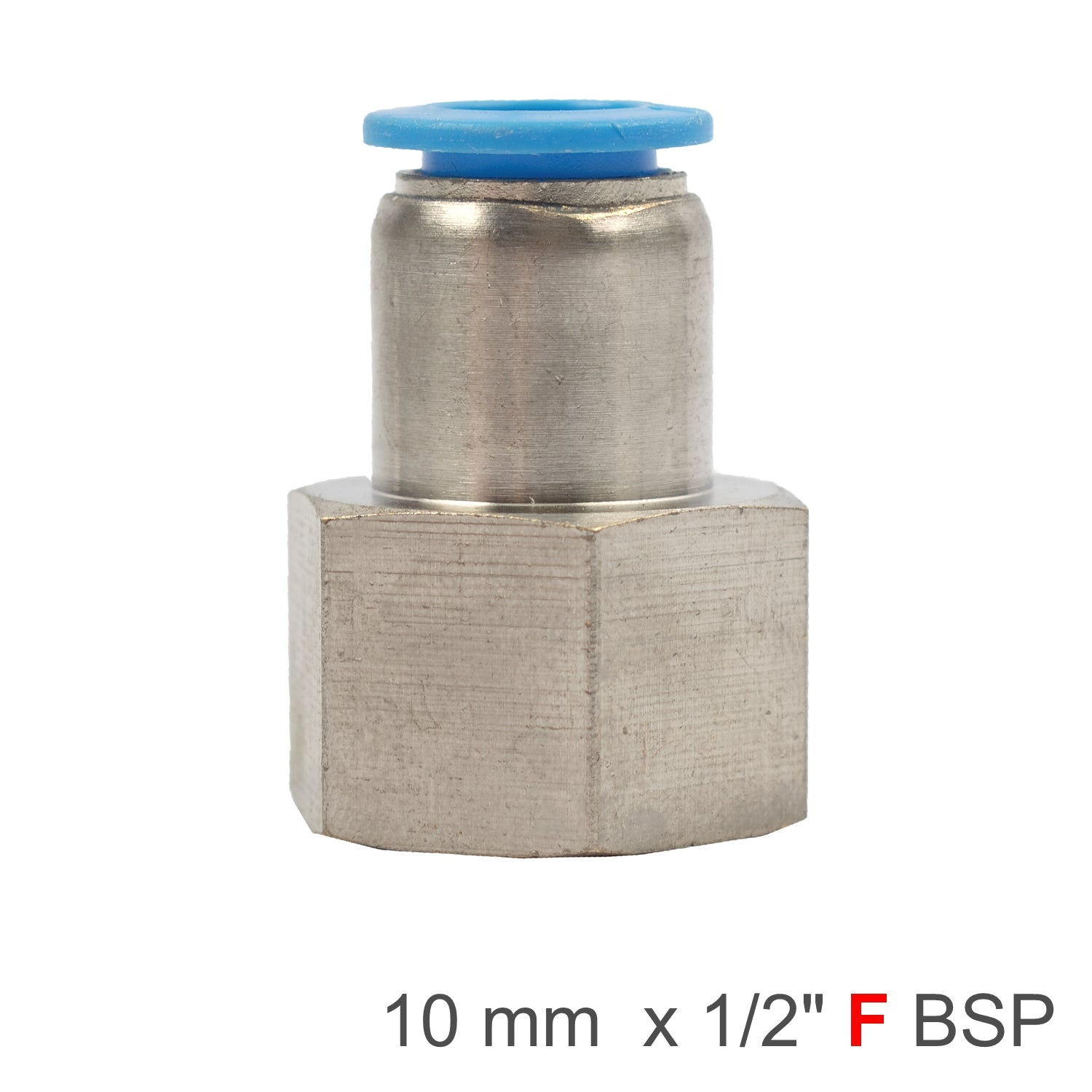 Pu Hose Fitting Straight Stud 10 Mm 1/2 F